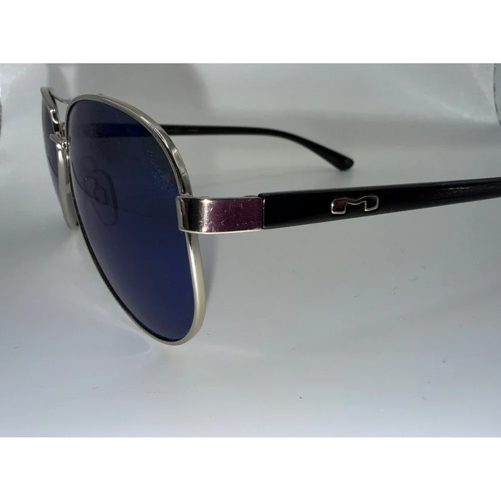 M-Lab WM202 Aviator Polarized Anti-Reflective Sport Sunglasses Silver/Black